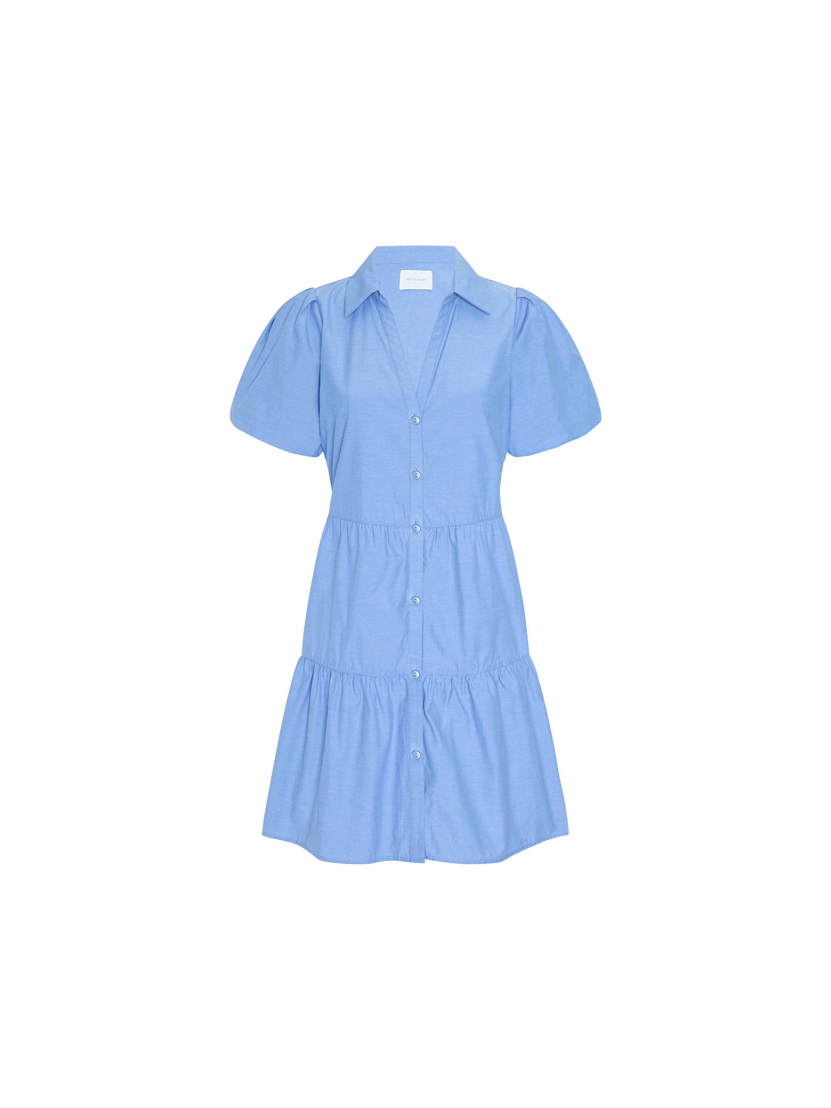 The Havana Mini Dress in Chambray in Cotton Poplin | S | Brochu Walker The Havana Mini Dress in Chambray in Cotton Poplin | S | Brochu Walker