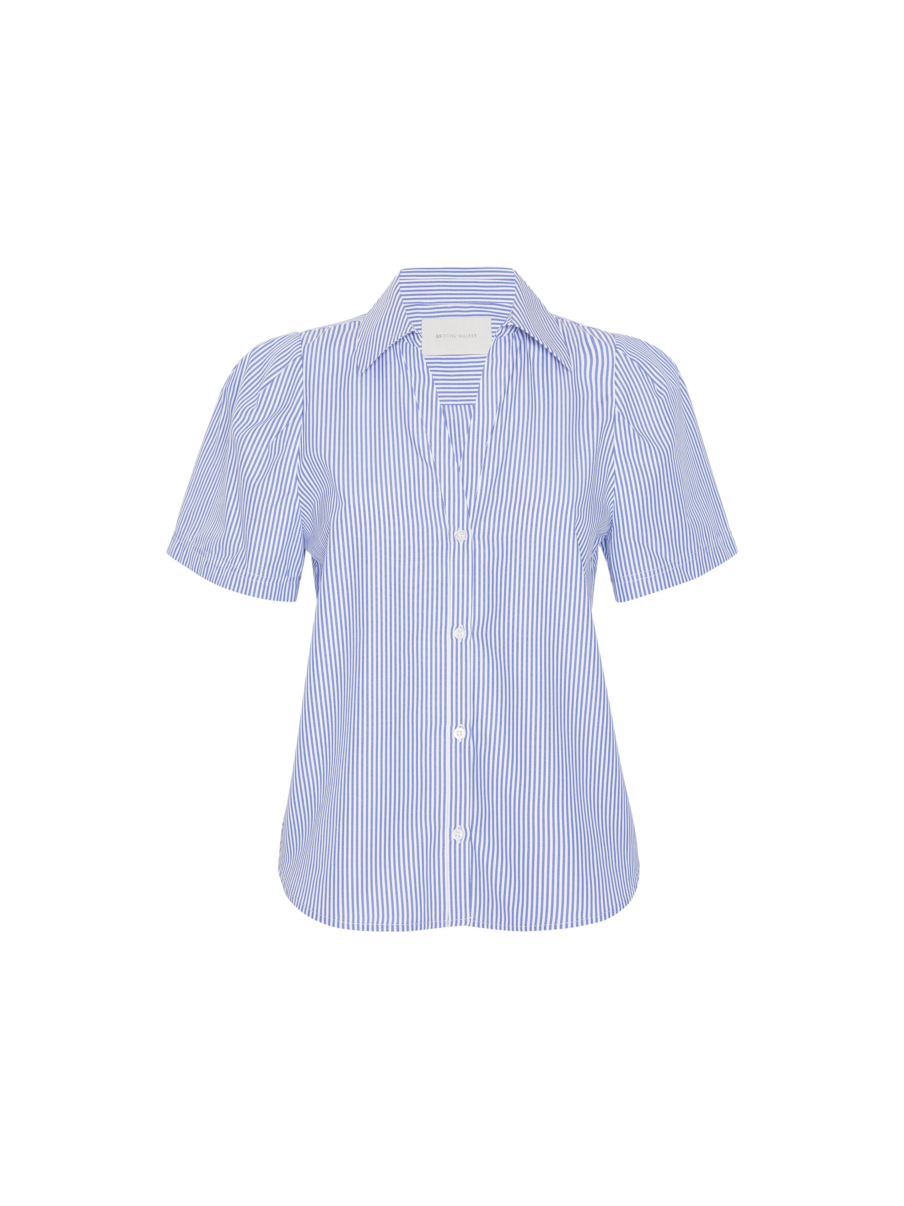 Women's Alina Top in Blue Stripe | Brochu Walker