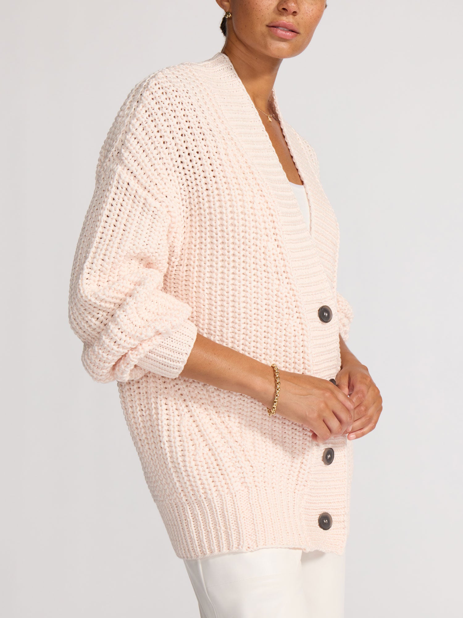 Women's Cardigan in Rose | Brochu Walker