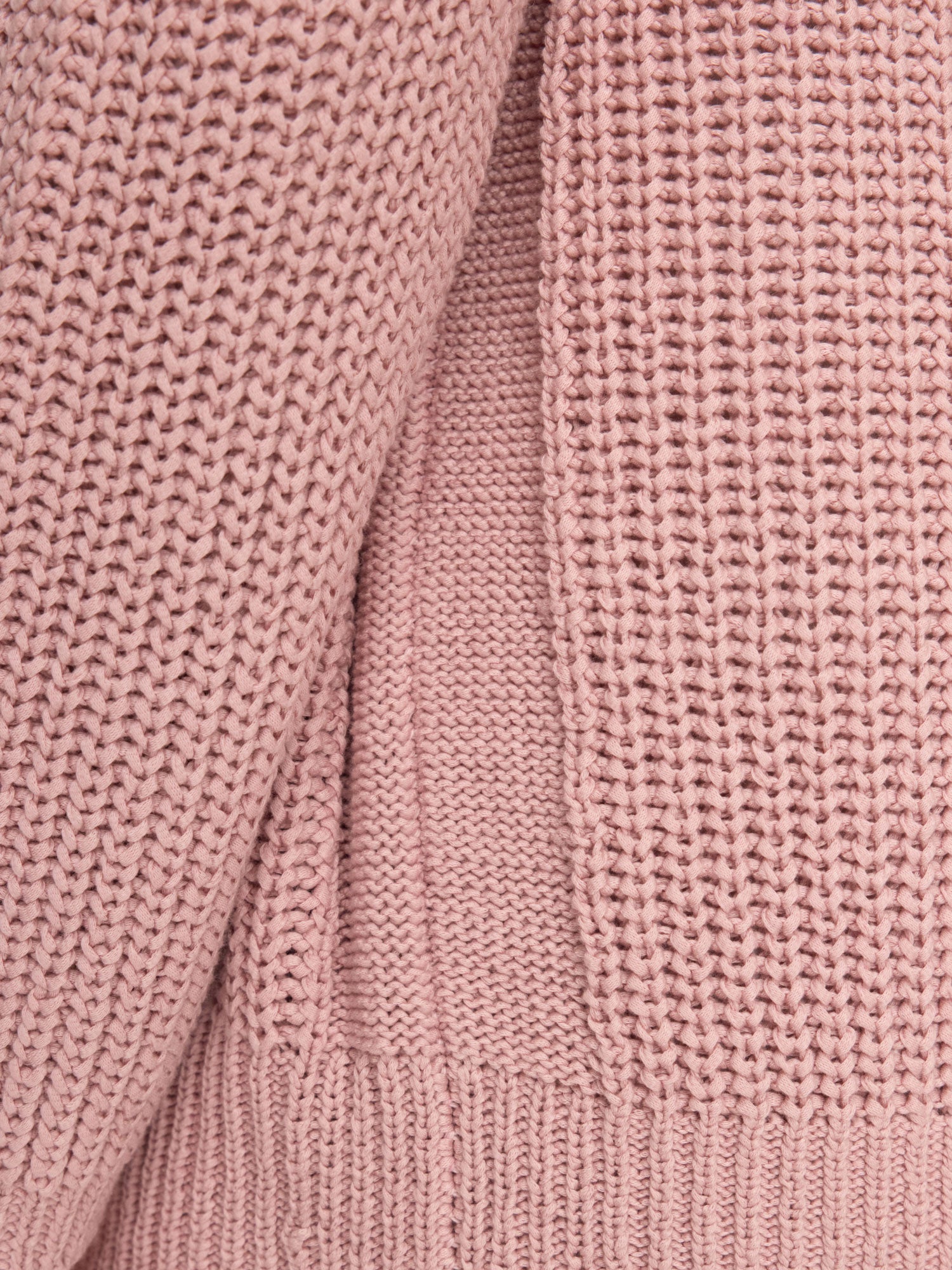 Jen linen cotton pink cardigan sweater close up