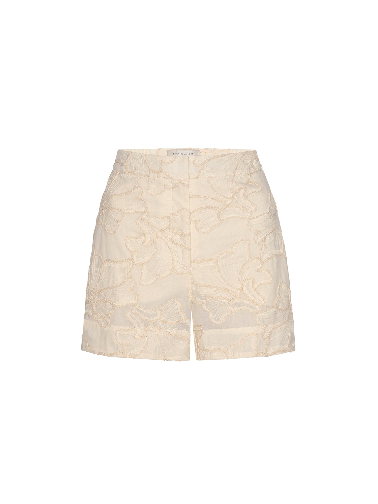 Women's Kaia Embroidered Short in Ecru | Brochu Walker