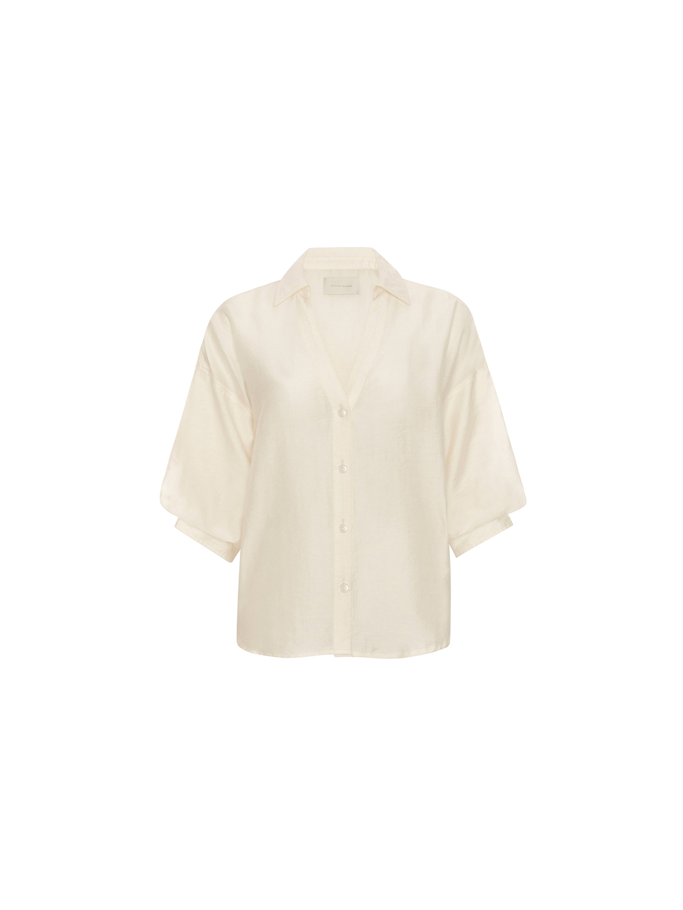 Women's Kate Voile Shirt in Creme | Brochu Walker