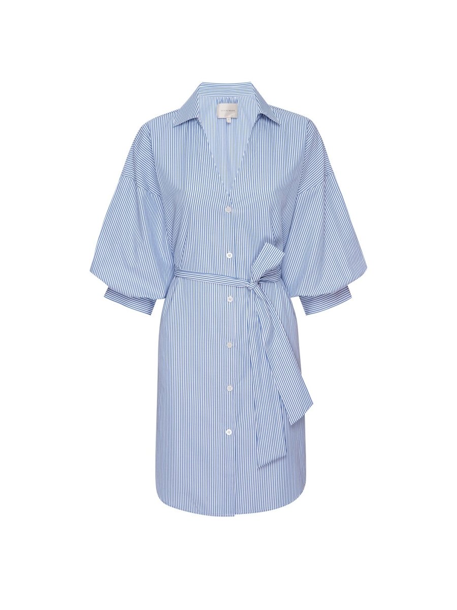 Stripe Kate Belted Dress Blue | Brochu Walker XS | Blue Stripe Stripe Kate Belted Dress Blue | Brochu Walker XS | Blue Stripe