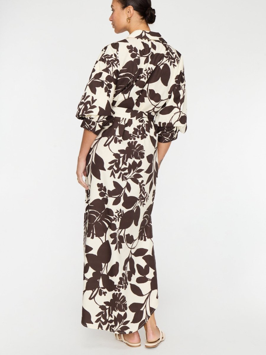 Women's Kate Printed Maxi Dress in Java Combo Print | Brochu Walker