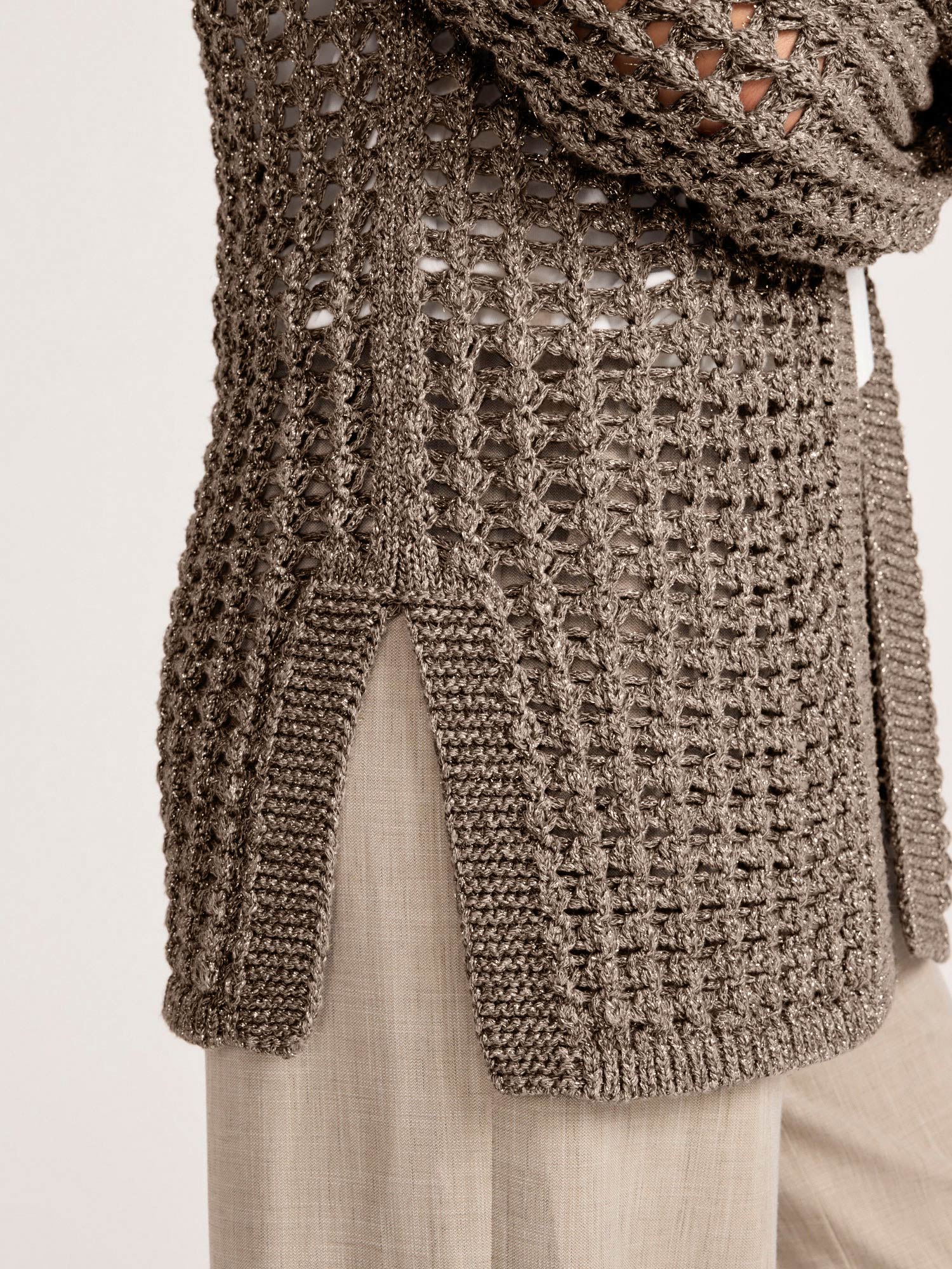 Women's Keifer Metallic Cardigan in Bronze Metallic | Brochu Walker