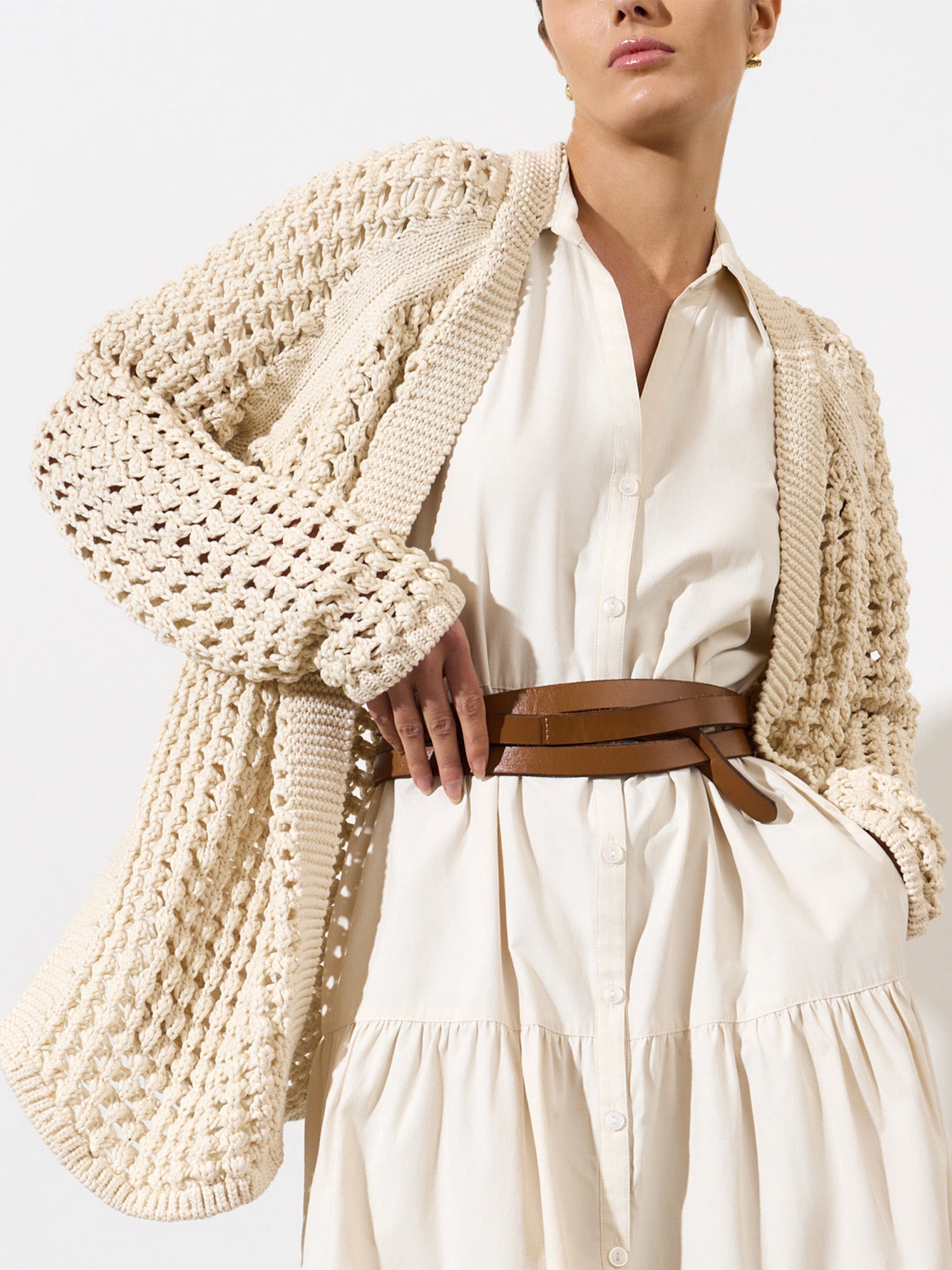 Women's Cardigan in Ecru | Brochu Walker