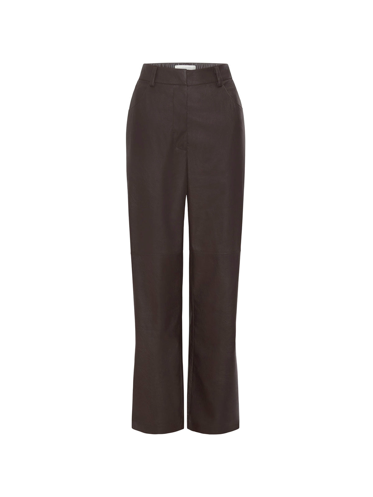 The Lara Vegan Leather Pant in Timber