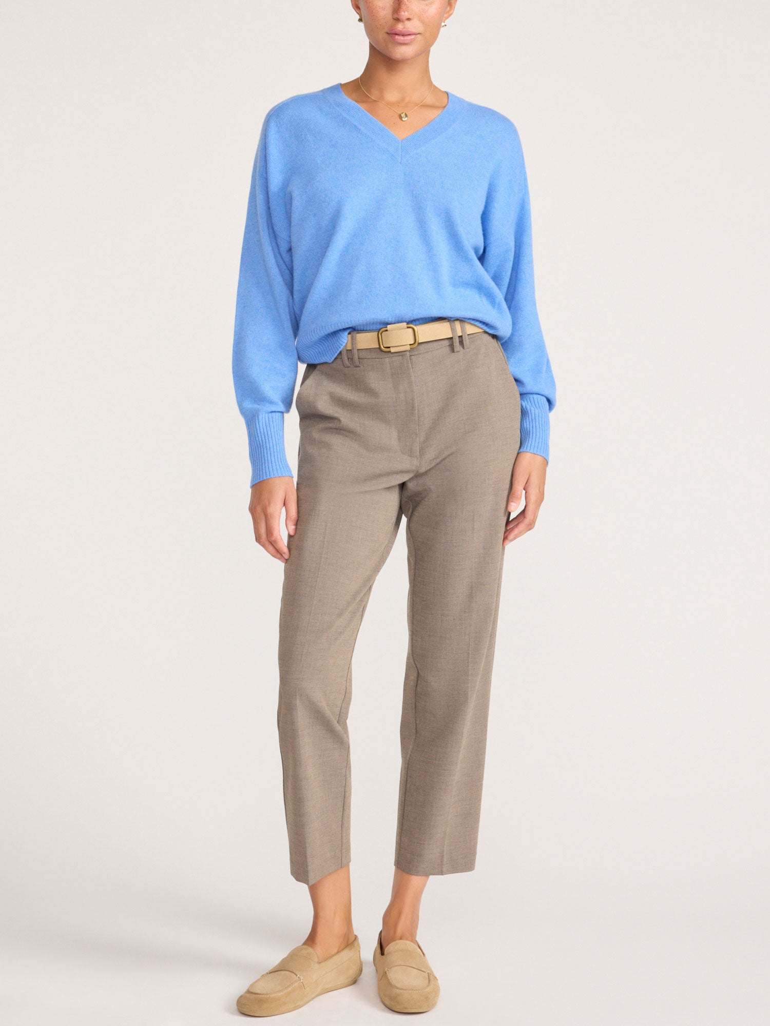 サイトウユウスケコラボロングニット Women's Leia Sweater in Cali Blue Melange | Brochu Walker