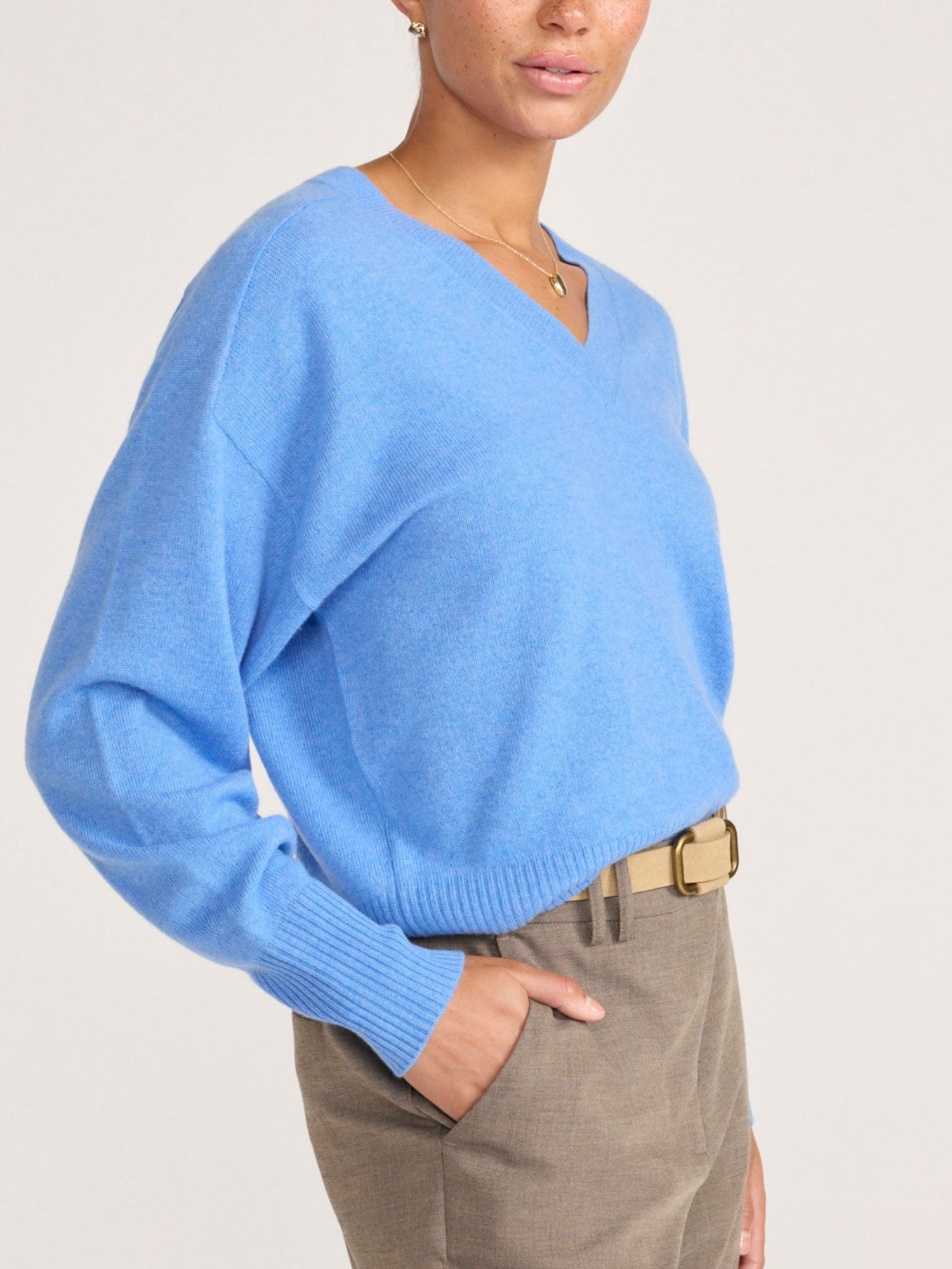 Women's Leia Sweater in Cali Blue Melange | Brochu Walker