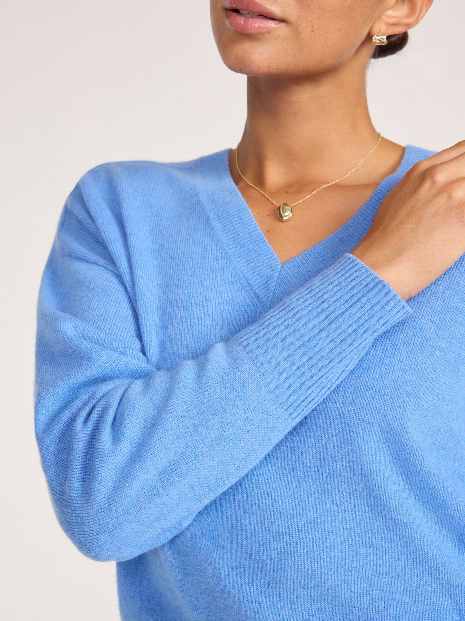 Women's Leia Sweater in Cali Blue Melange | Brochu Walker