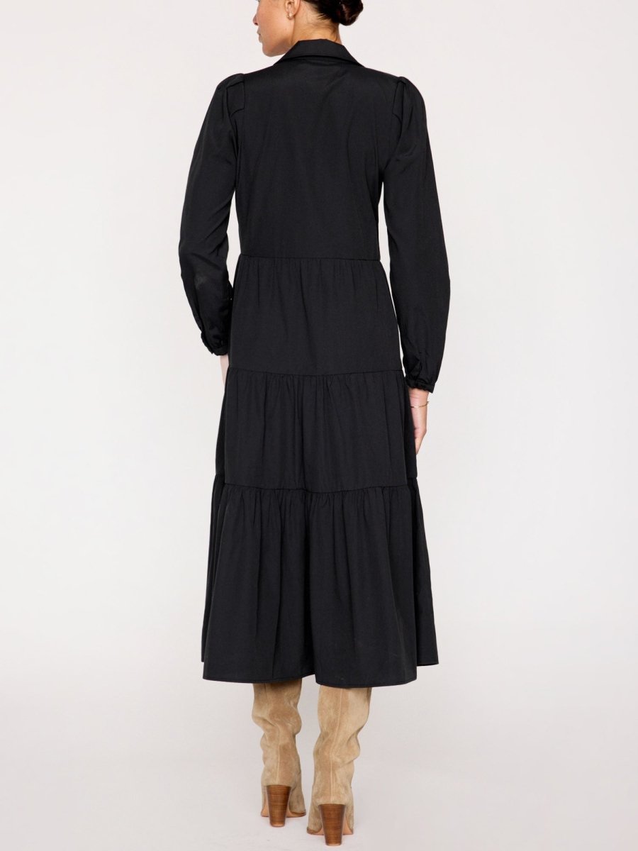 Onyx Long Sleeve Havana Dress Black | Brochu Walker