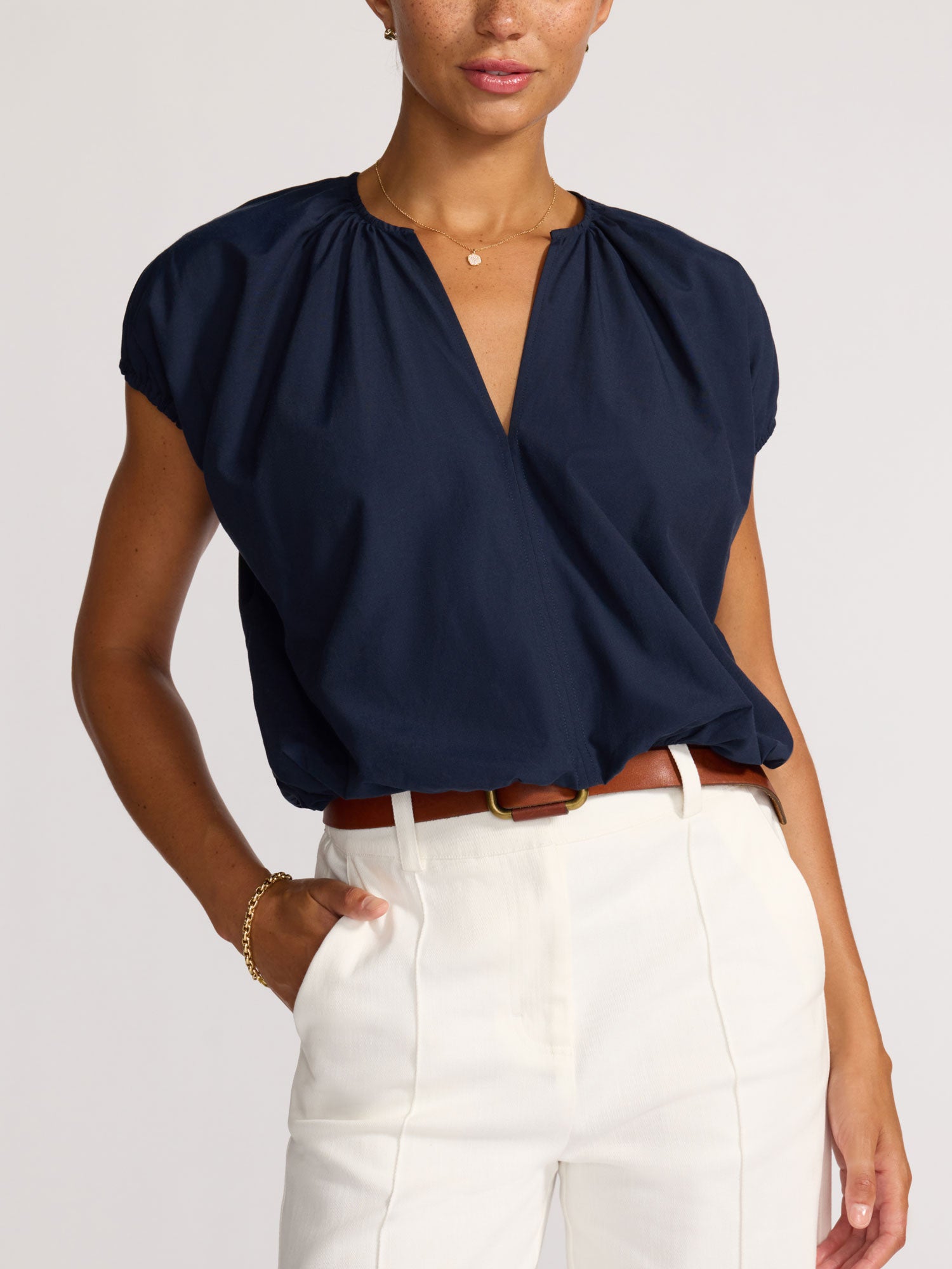 Women's Louie Top in Navy | Brochu Walker