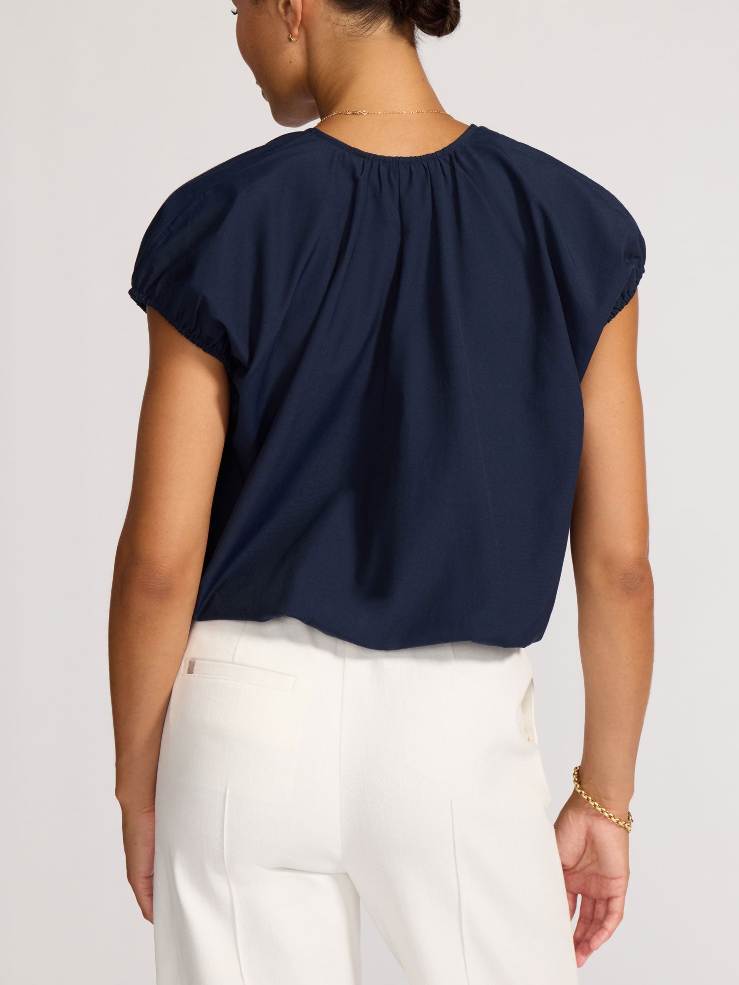Designer Luxury Navy Louie Top | Brochu Walker