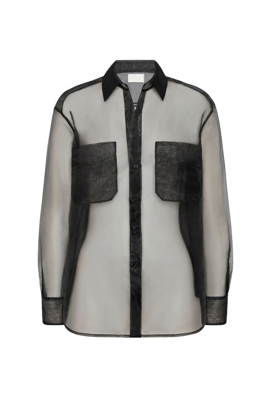 The Malina Shirt in Black Onyx