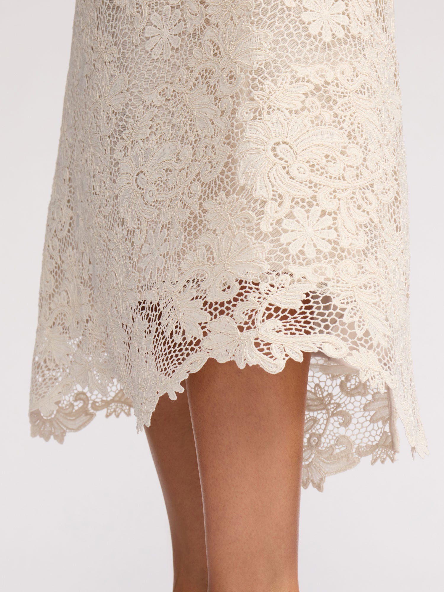 Women's Mara Lace Skirt in Stone | Brochu Walker