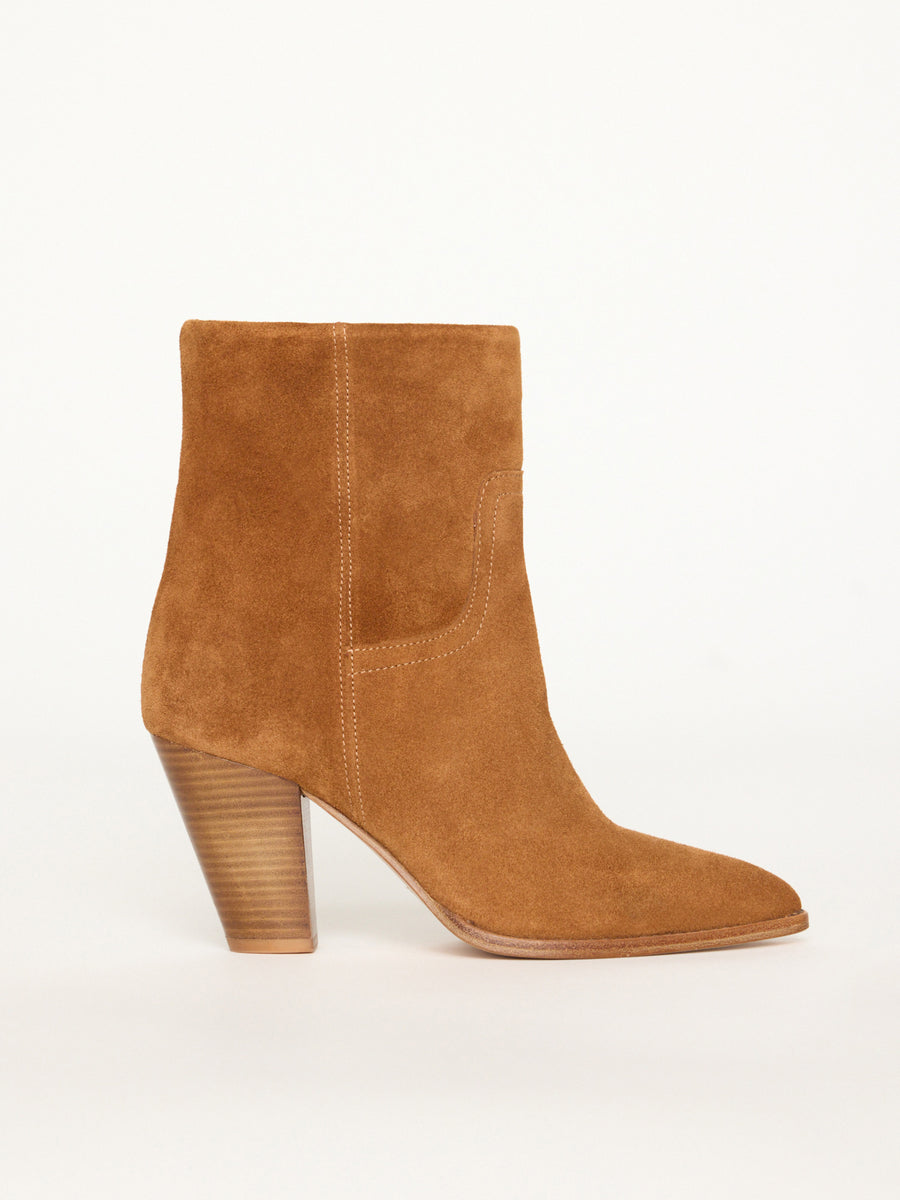 Marfa light brown suded boot side view 3