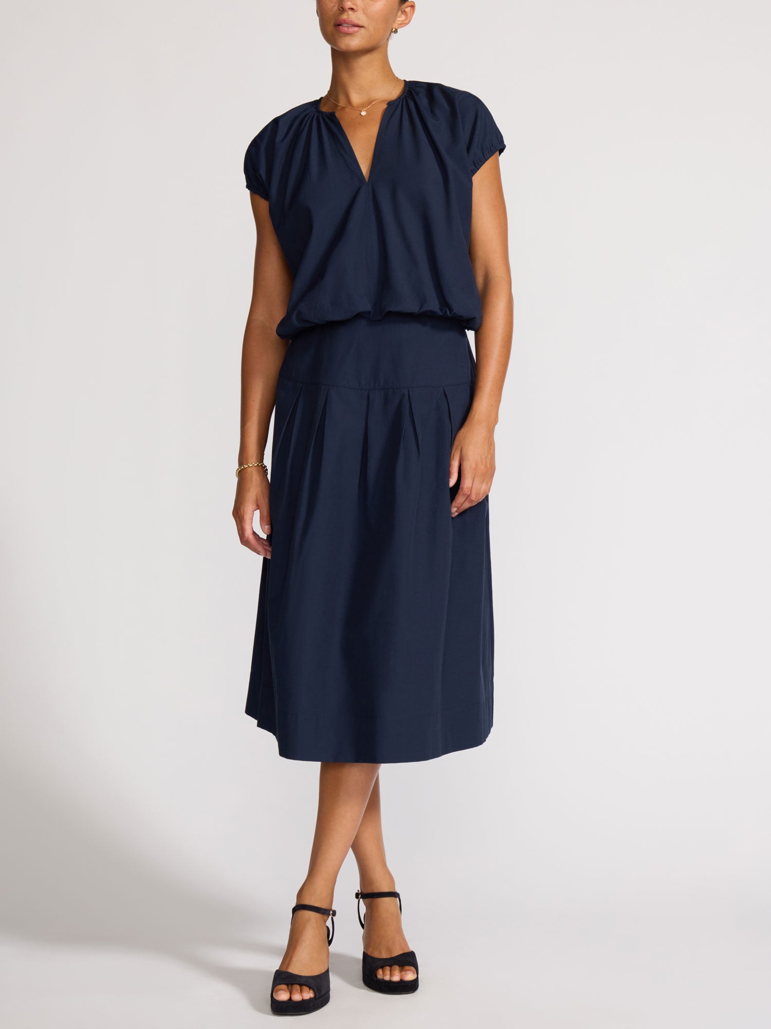 Women's Margot Skirt in Navy | Brochu Walker