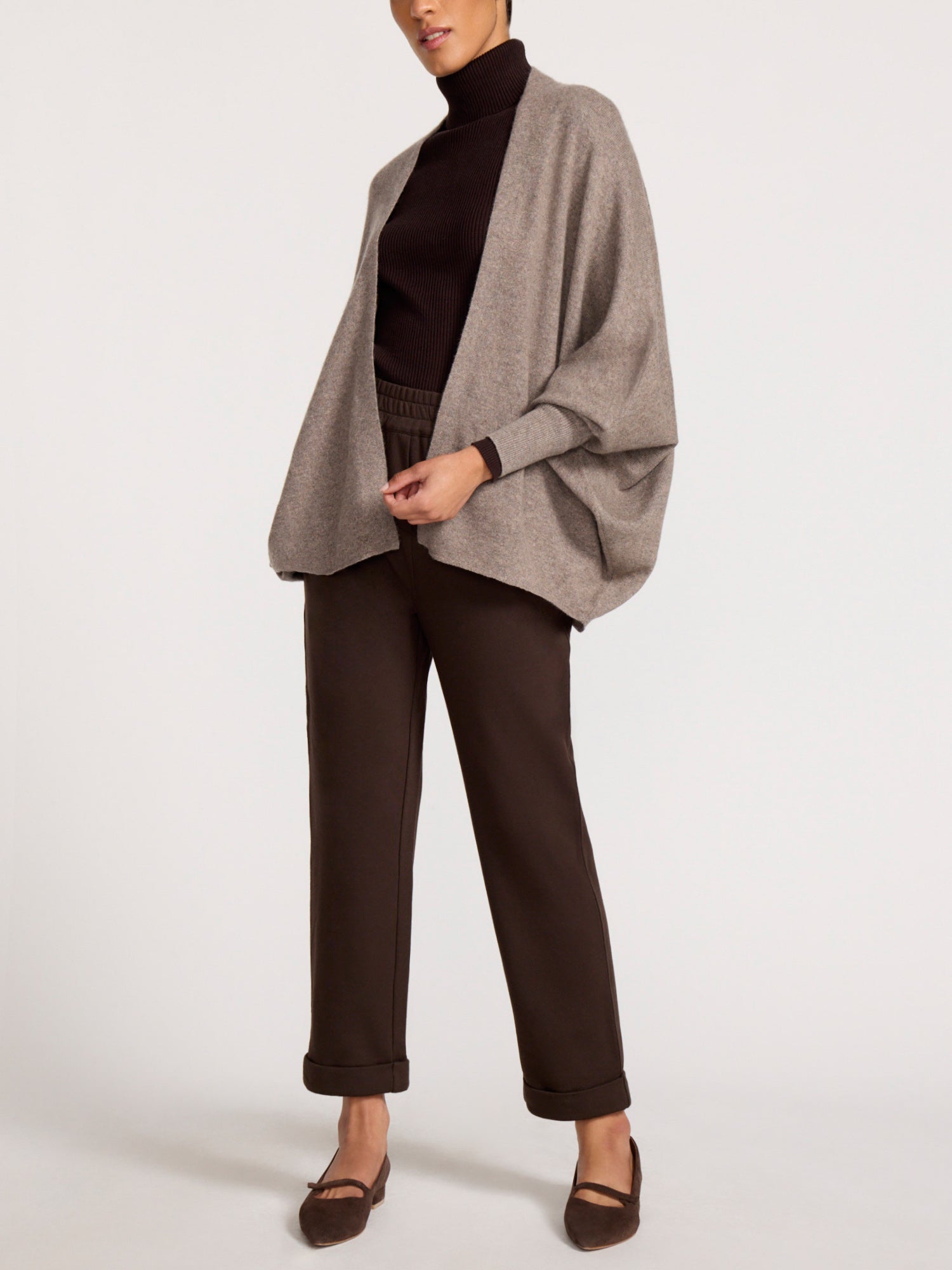 Women's Maya Shrug in Otter Mélange | Brochu Walker