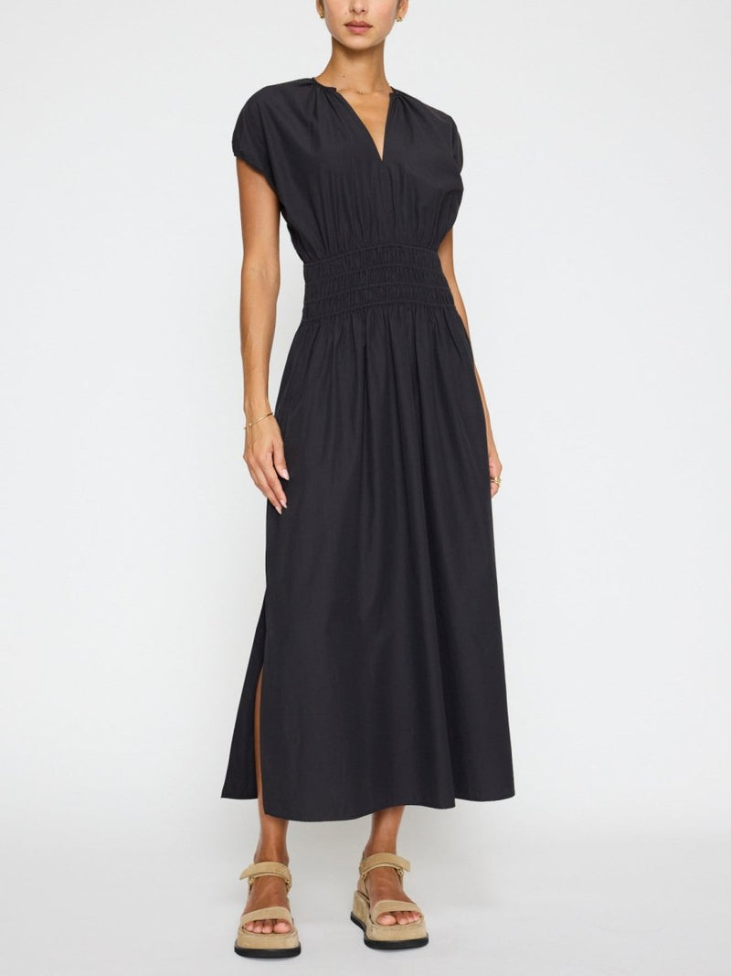 Luxury Black Mina Dress Washed