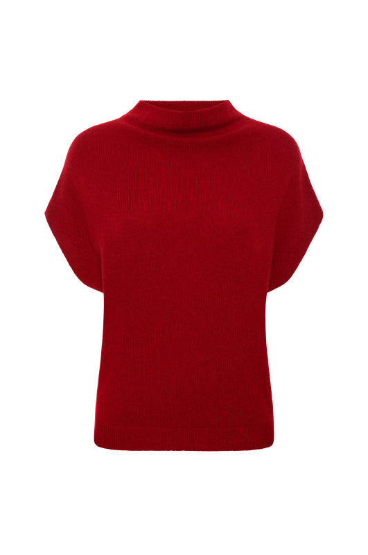 The Morten Funnel Neck Cashmere Top, image 2 of 7