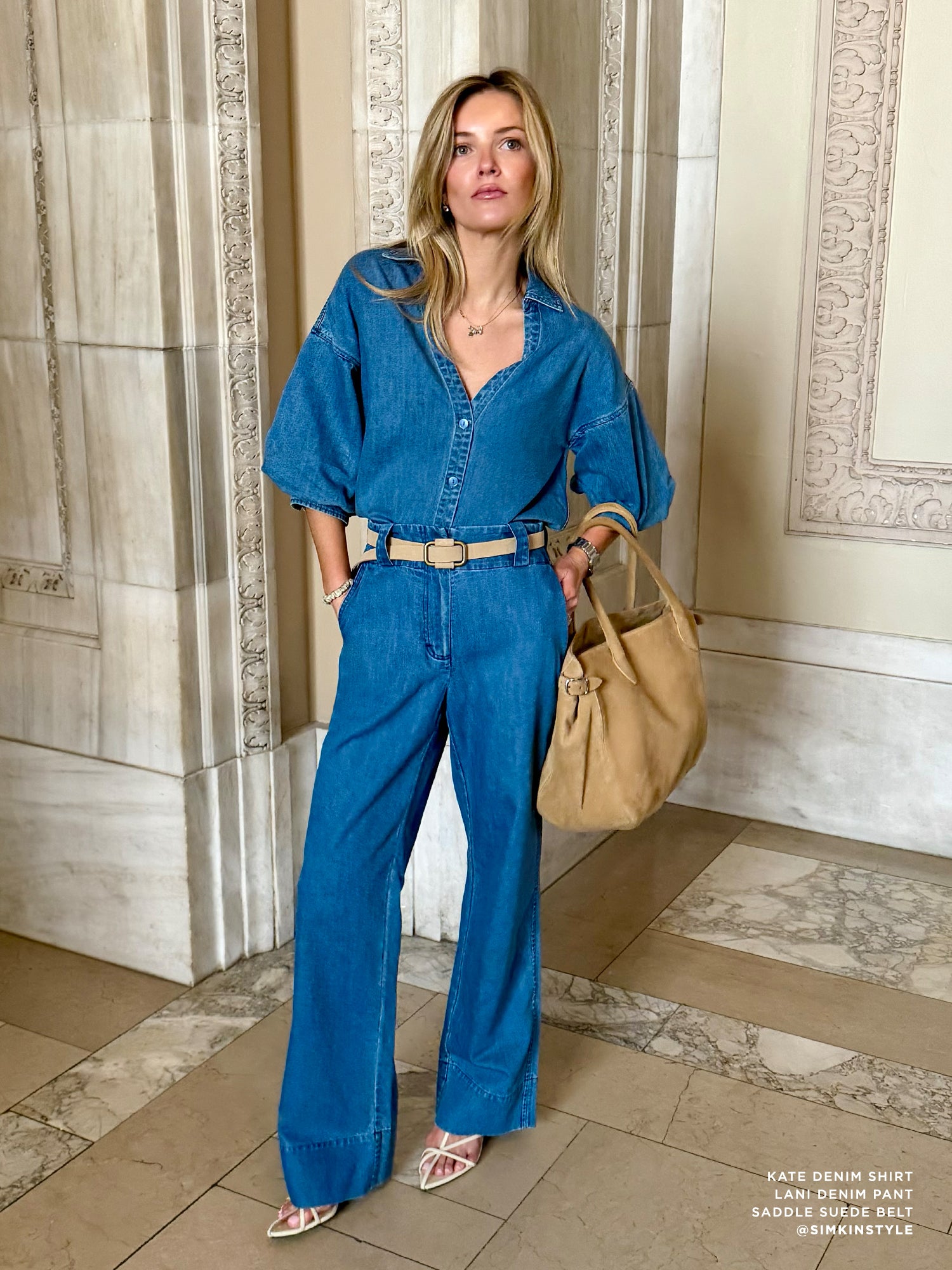 Lani Denim Pant in Atlantic Wash | Brochu Walker