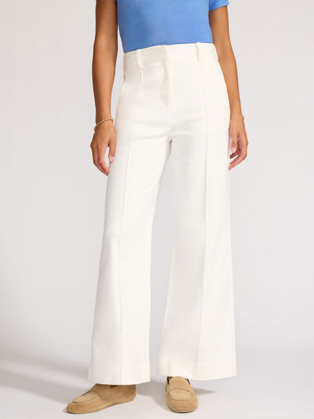 Ivory Wide Leg Pant Vegan | Brochu Walker