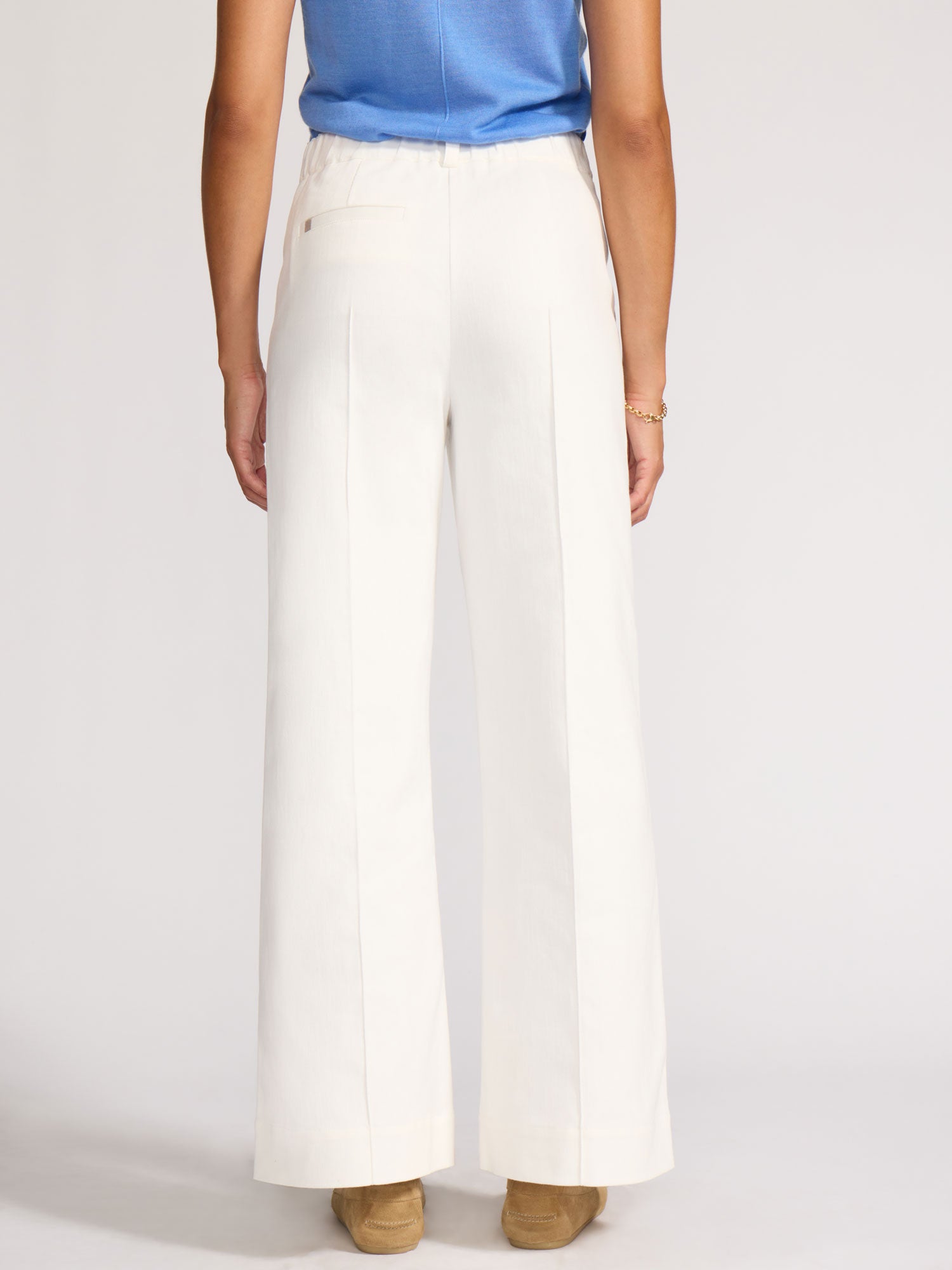 Ivory Wide Leg Pant Vegan | Brochu Walker