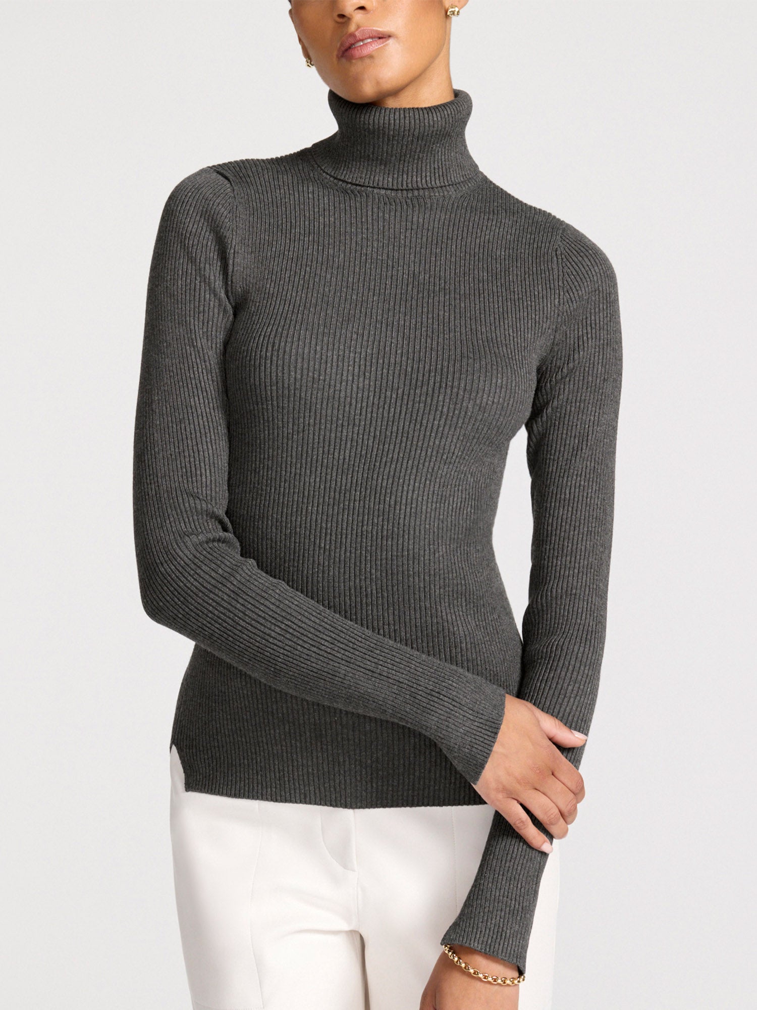 Women's Noel Turtlene in Dk Charcoal Melange | Brochu Walker