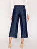 Odele blue cropped wide-leg pant back view