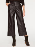 Odele brown cropped wide-leg pant front view
