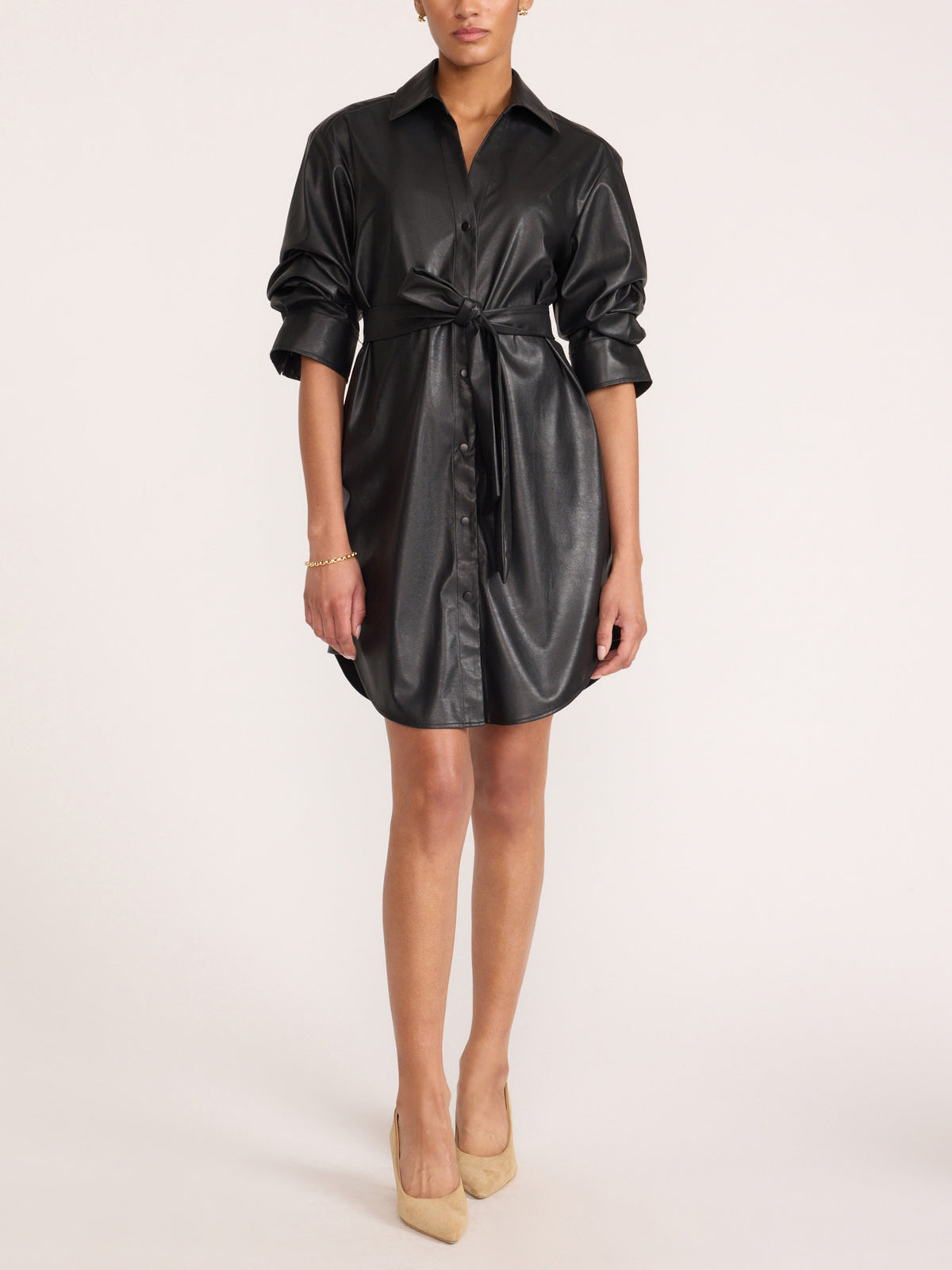The Pia Vegan Leather Dress