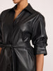 The Pia Vegan Leather Dress