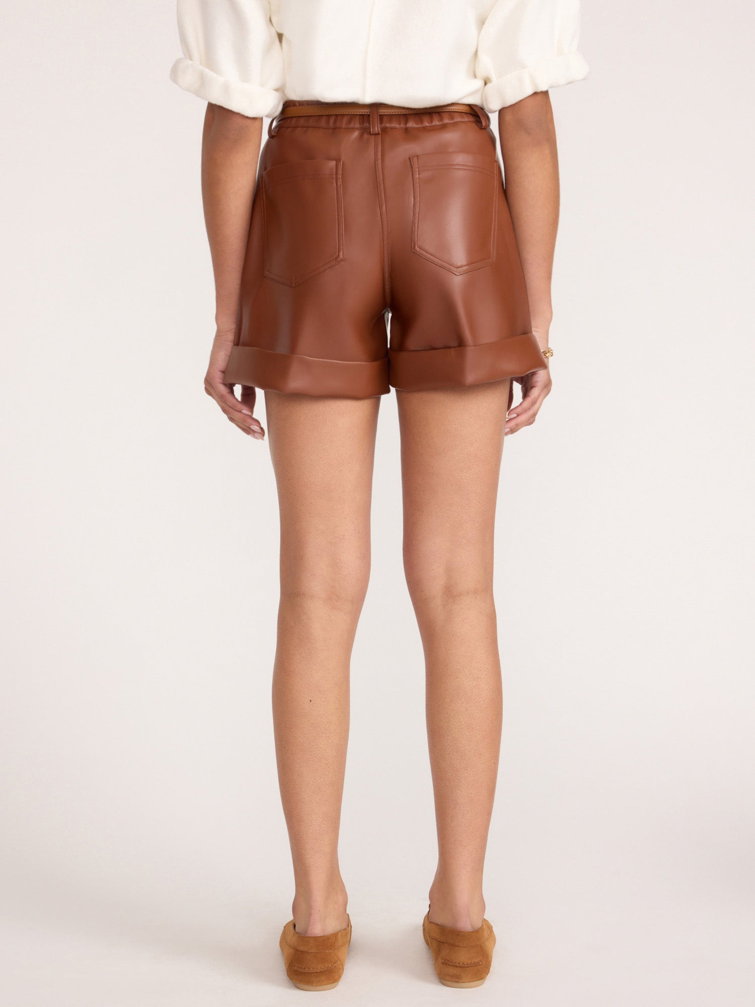 The Pippa Vegan Leather Short
