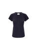 Remy short-sleeve crewneck tee in navy, shown flat against a white background