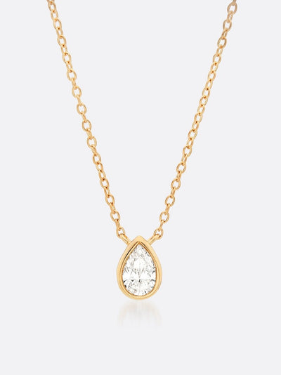 Royal Pear Droplet Necklace main image 1