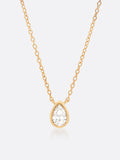 Romance Pear Diamond Droplet Necklace