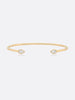 18k yellow gold Romance Pear diamond Droplet bracelet top view