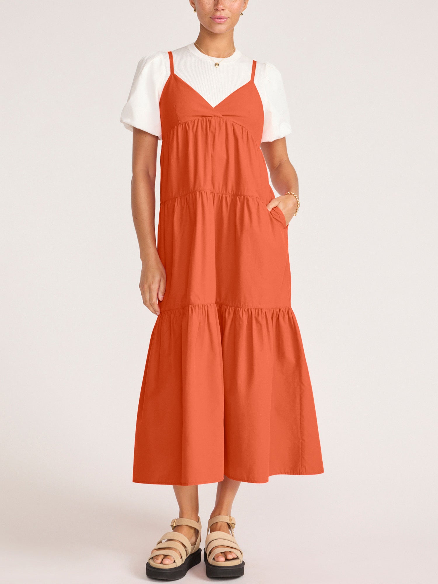 Women's Serra Dress in Arancia | Brochu Walker