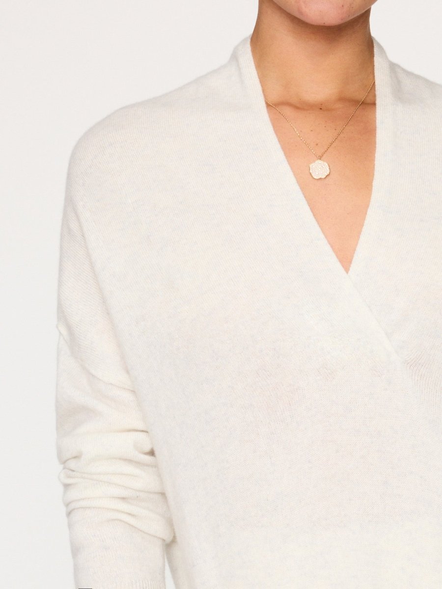 Siena Long-Sleeve Wrap Blouse