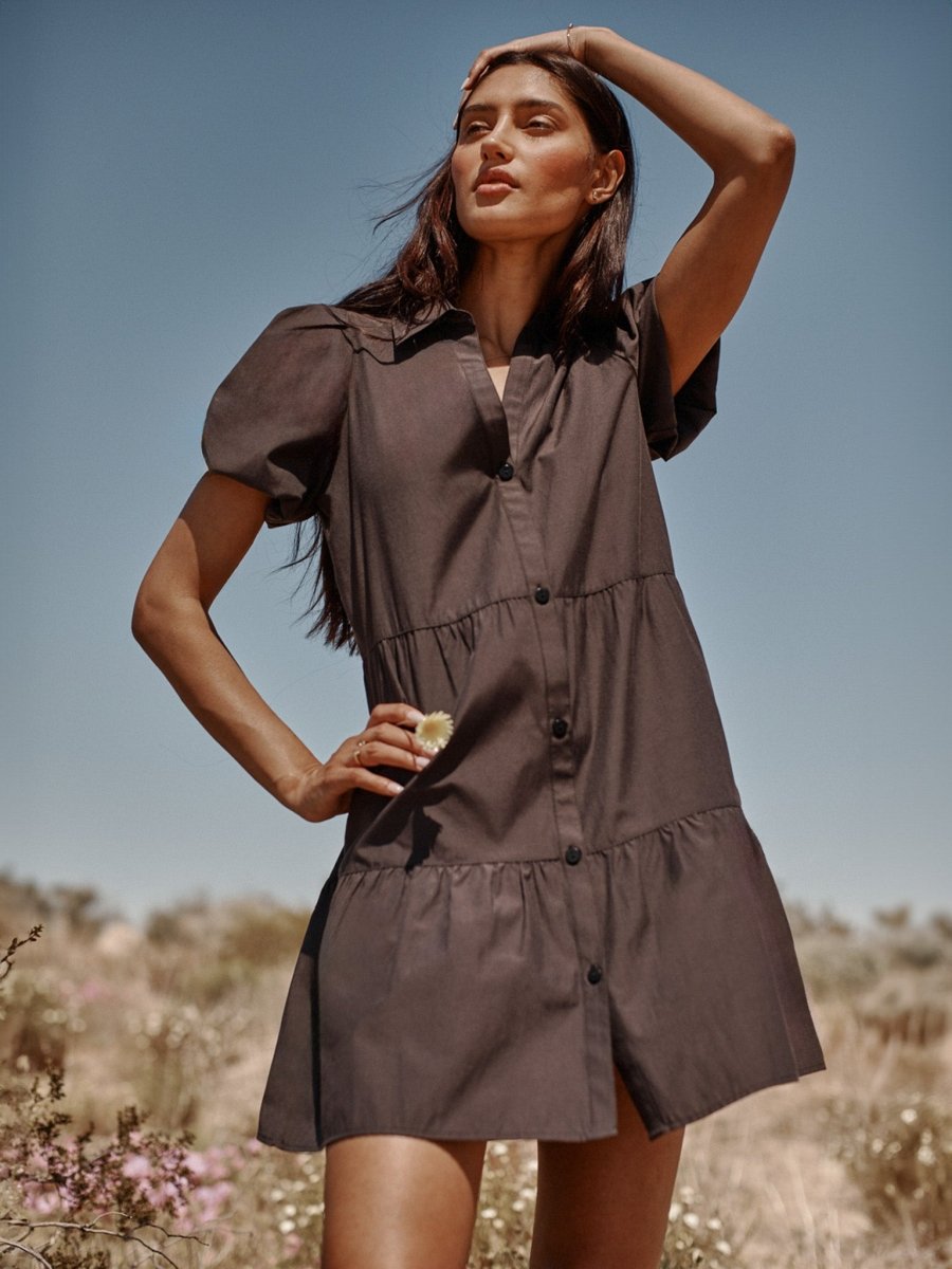 Brochu Walker The Havana Mini Dress - Washed Black / L Brochu Walker The Havana Mini Dress - Washed Black / L