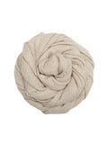 Cashmere fringe ivory wrap flat view 2