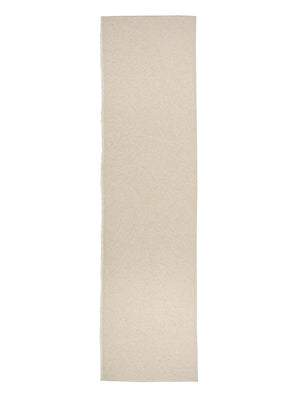 Cashmere fringe ivory wrap flat view 3