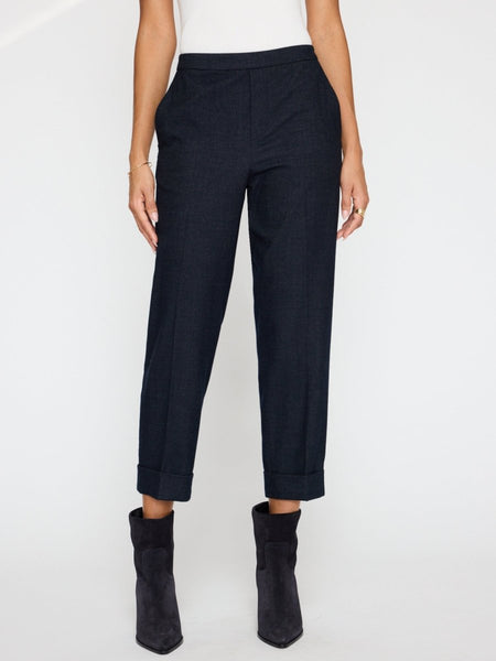Navy Brushed Flannel Pant | Brochu Walker