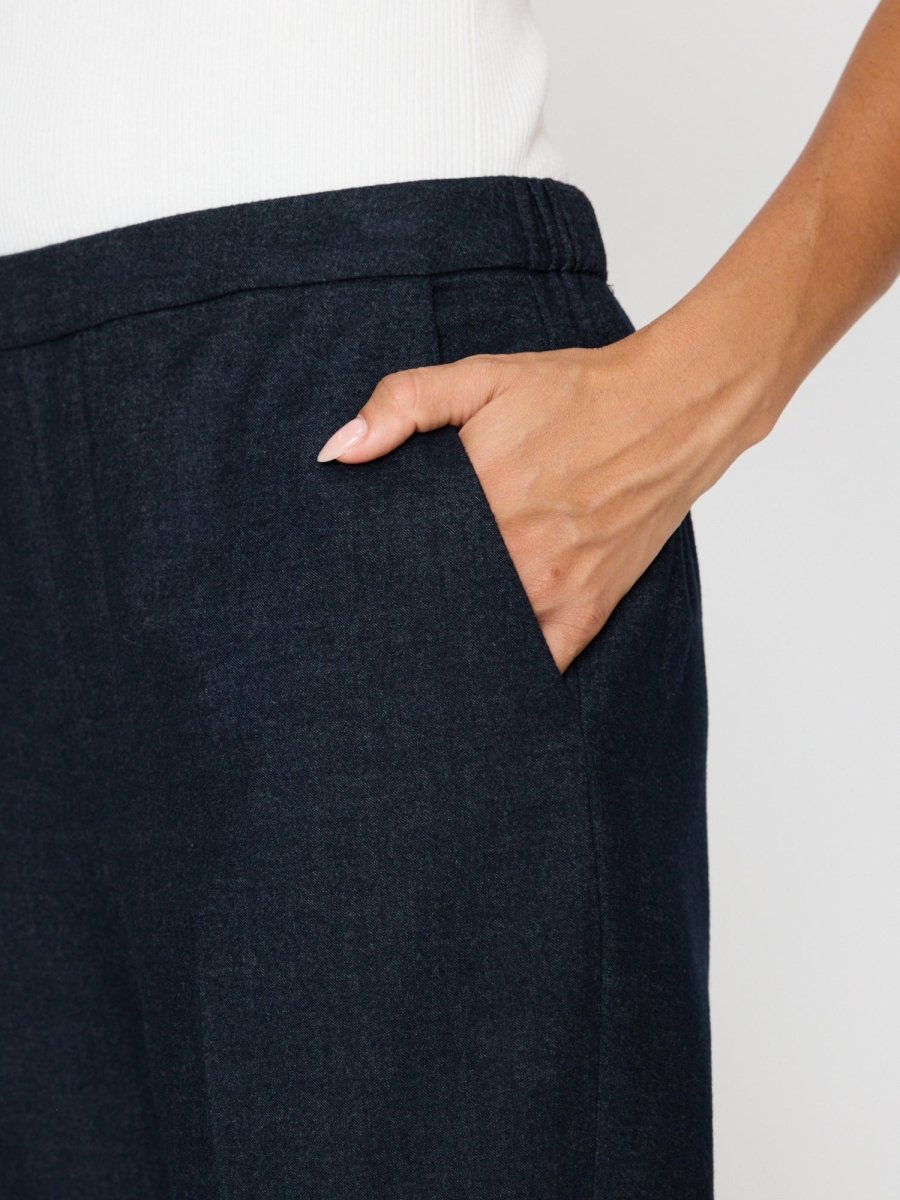 ジャンク　CONNECT JOURNEY ロングボード ダークブルー Navy Brushed Flannel Pant | Brochu Walker