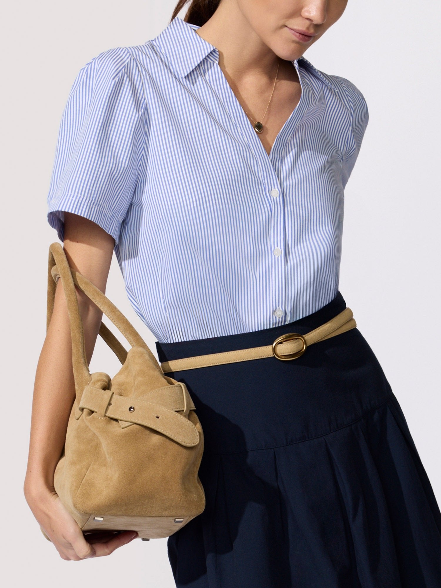 Women's Alina Top in Blue Stripe | Brochu Walker