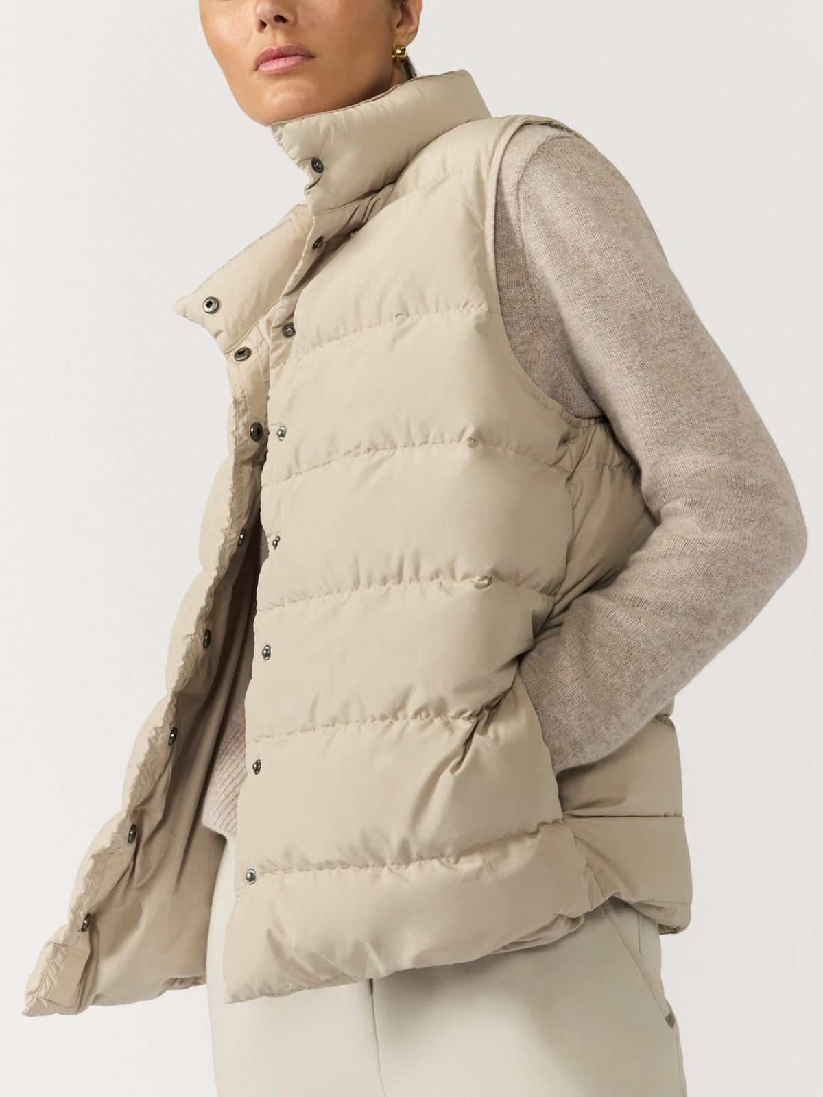 The Anders Down Vest in Stone