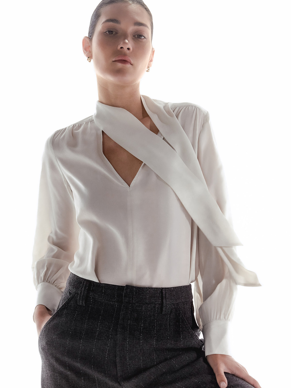 The Carina Blouse in Echo