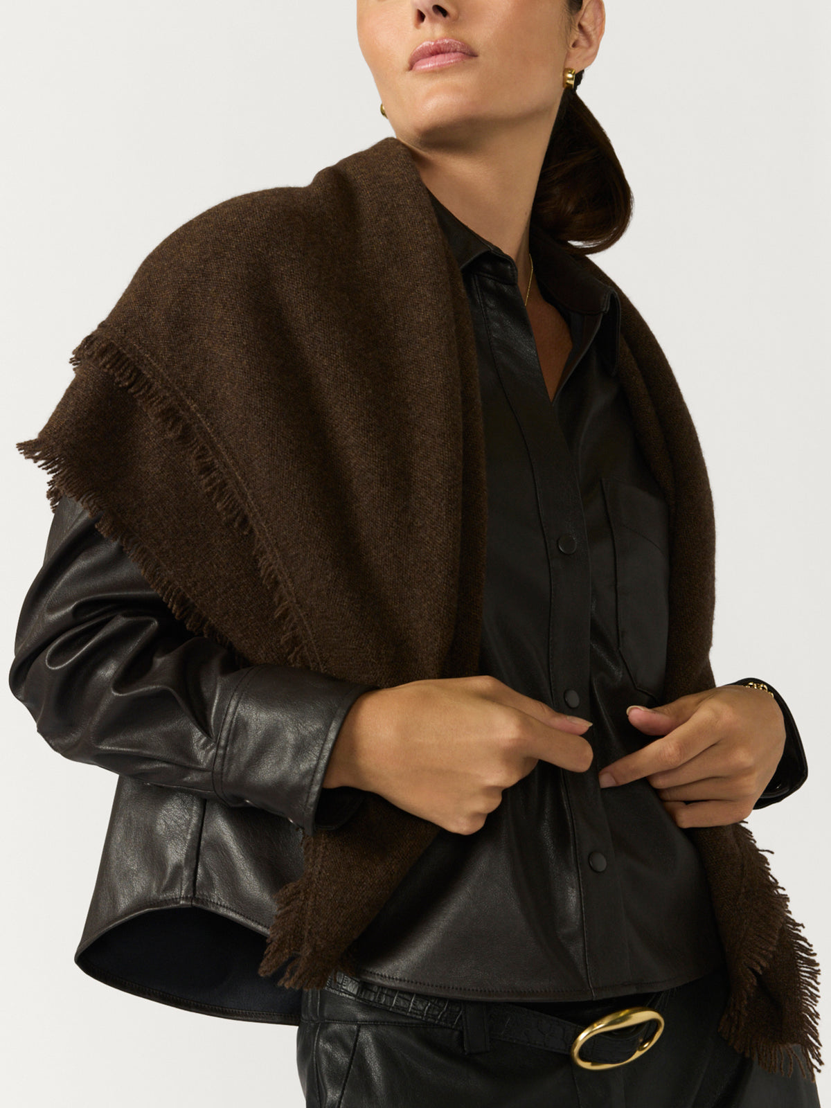 The Cashmere Fringe Shoulder Square, image 5 of 5