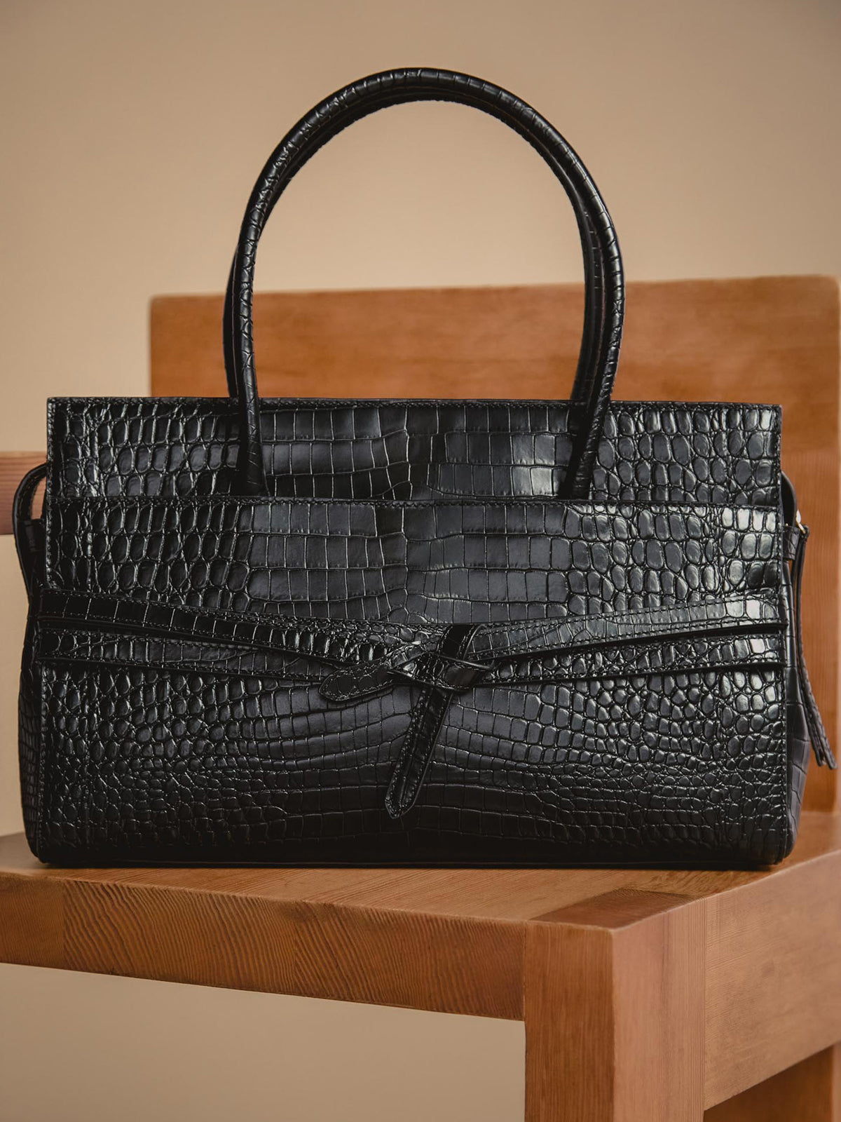 The Gramercy Croco Tote