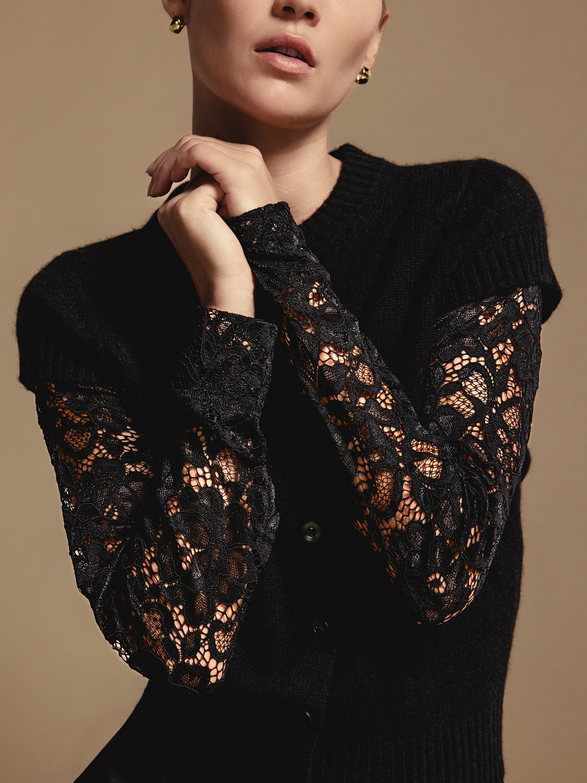 The Gemma Lace Layered Cardigan, image 8 of 15
